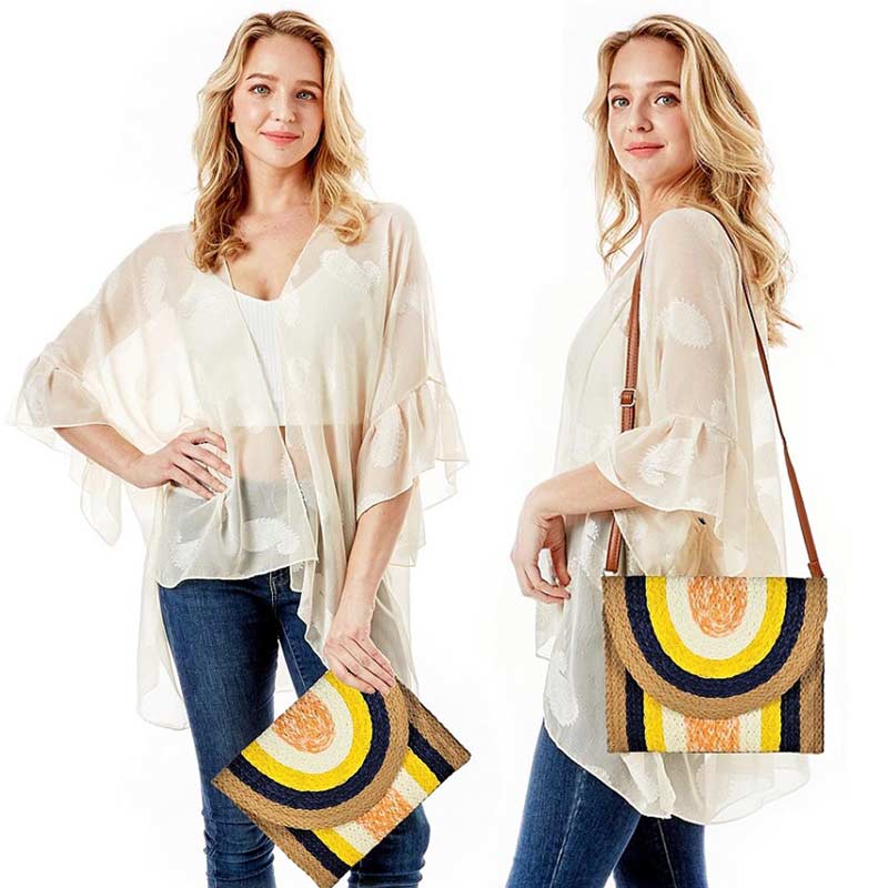 Chic Woven Pattern Crossbody Bag