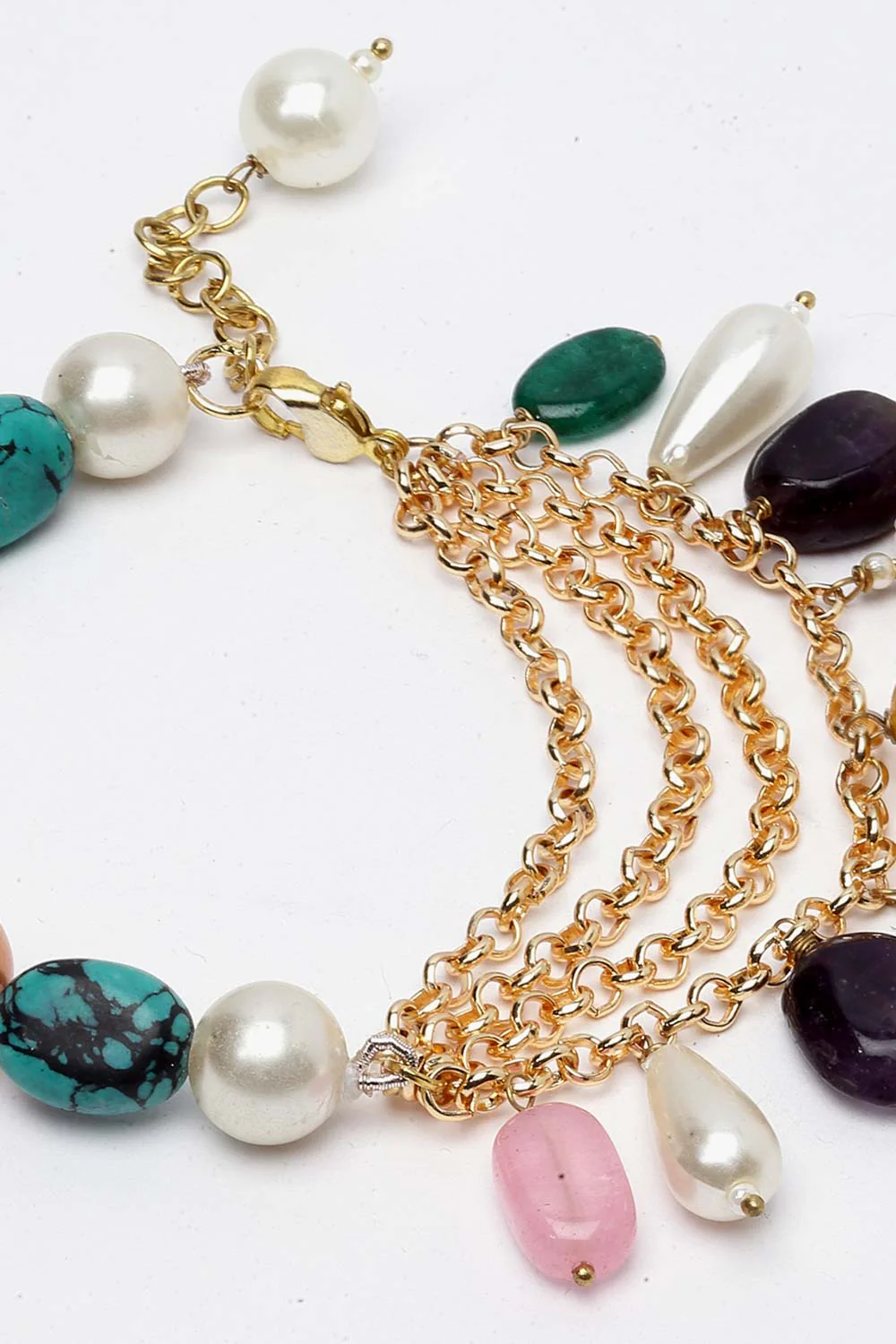 Elegant Multi-Layered Charm Bracelet