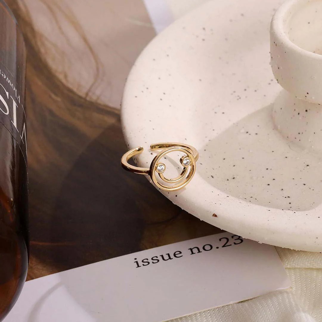 Elegant Spiral Open Ring