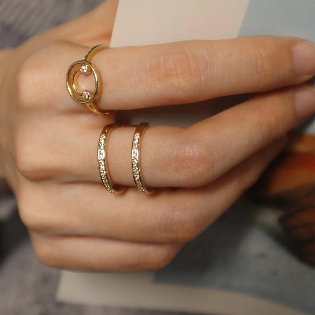 Elegant Spiral Open Ring