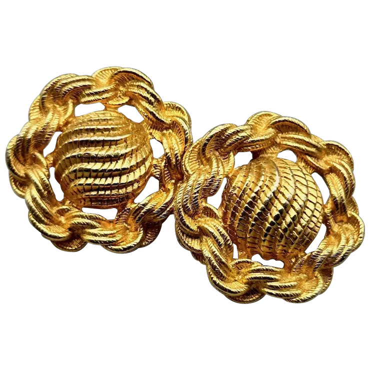 Spiral Twist Stud Earrings