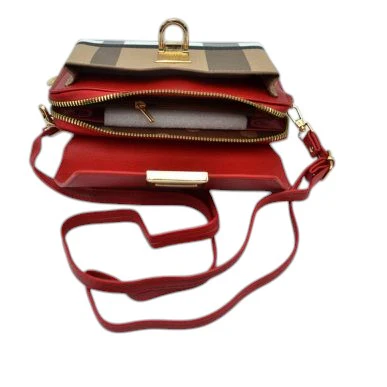 Elegant Black Faux Leather Crossbody Bag