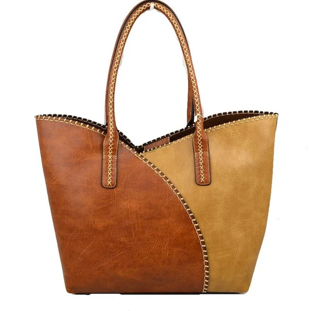 Elegant Faux Leather Tote Bag