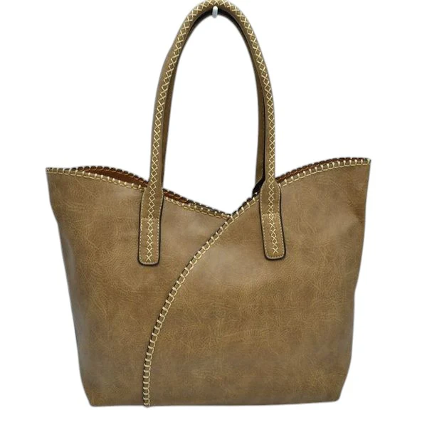 Elegant Faux Leather Tote Bag