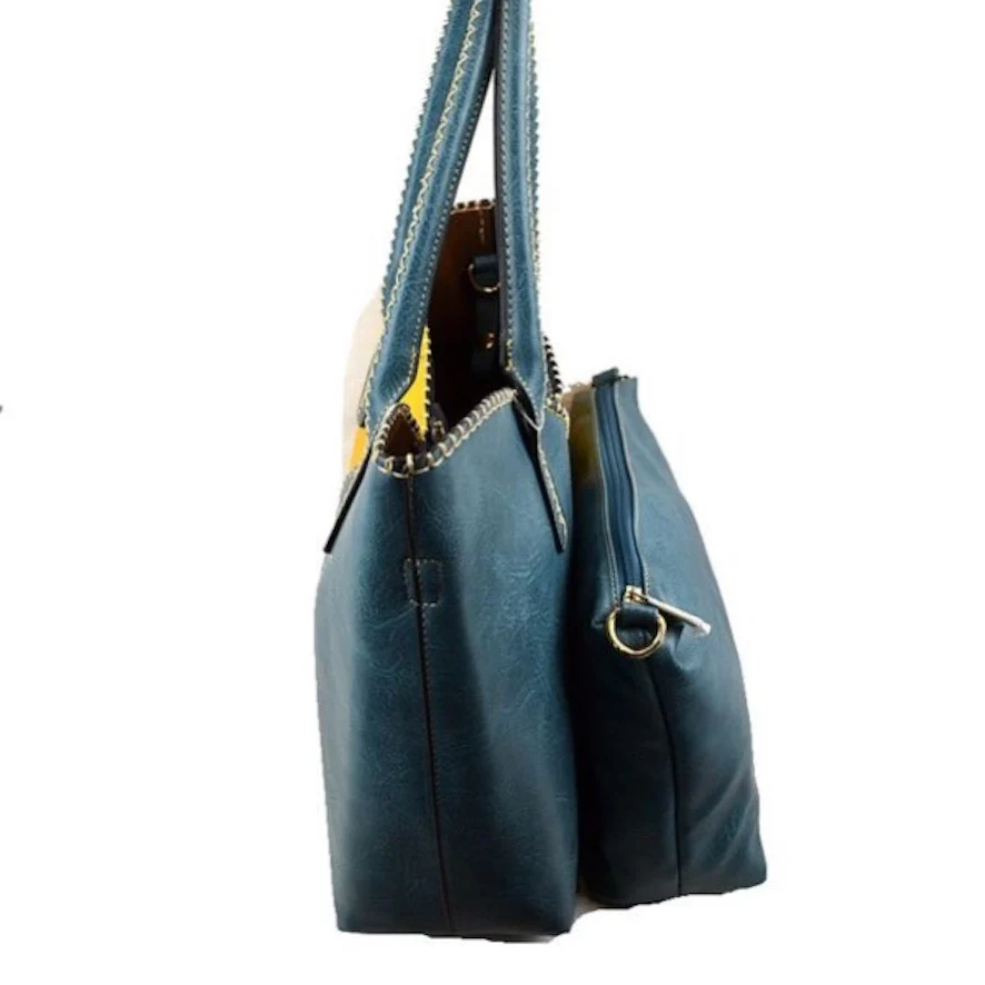 Elegant Faux Leather Tote Bag