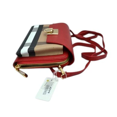 Elegant Black Faux Leather Crossbody Bag