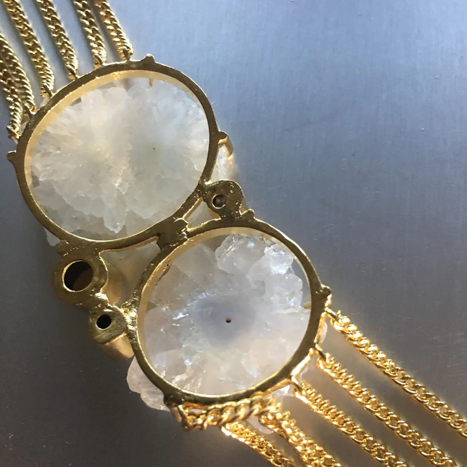 Elegant Multi-Strand Faux Crystal Bracelet