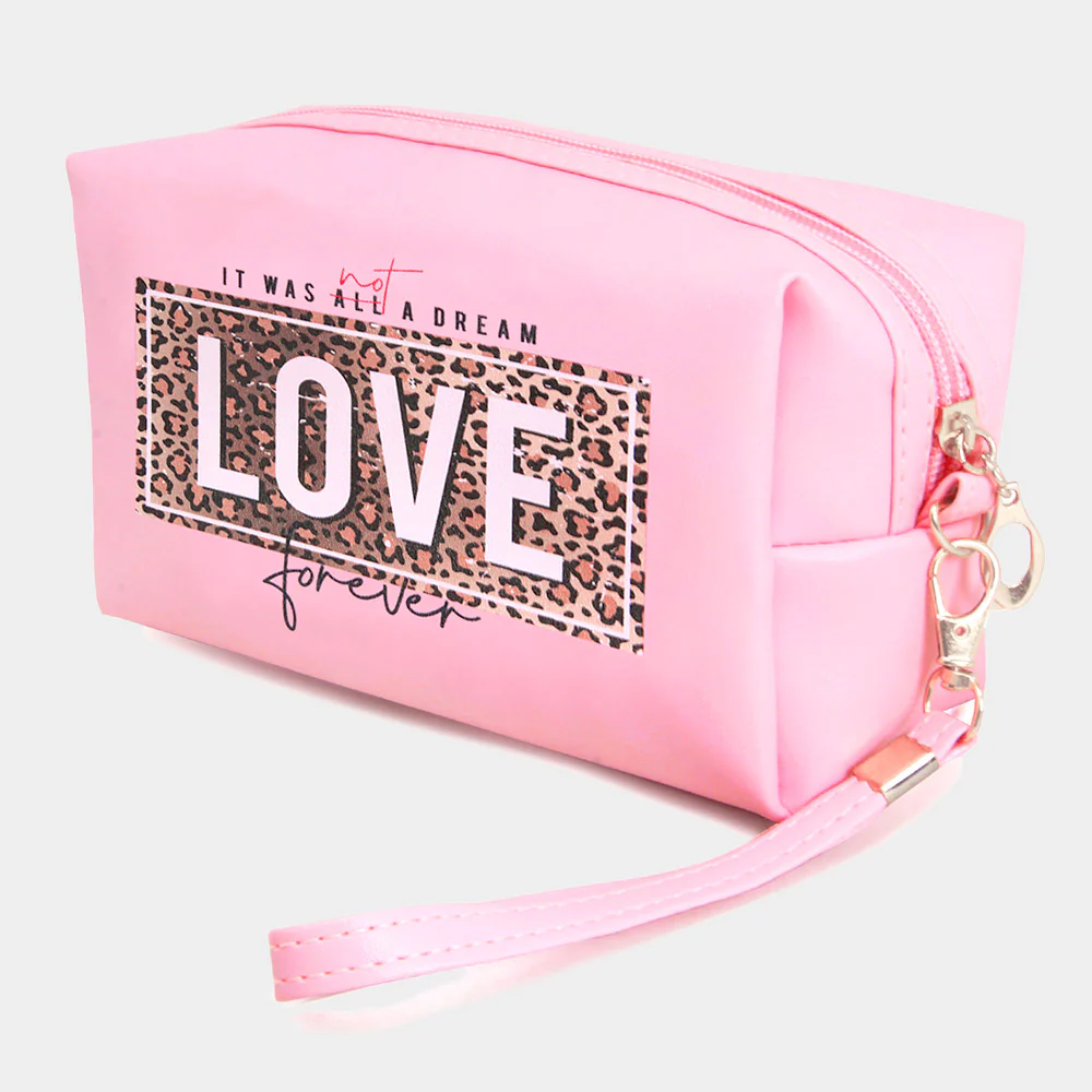 Chic Pink Love Pouch