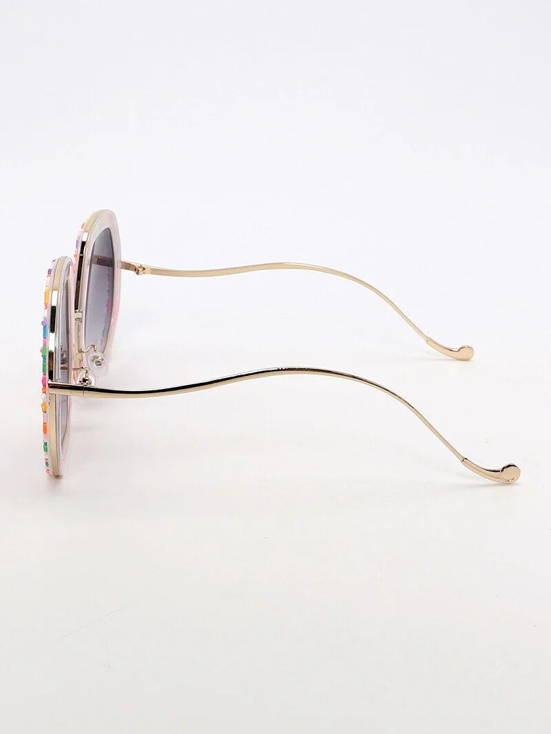 Vibrant Sprinkles Cat-Eye Sunglasses