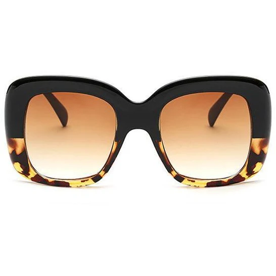 Elegant Tortoise Shell Square Sunglasses