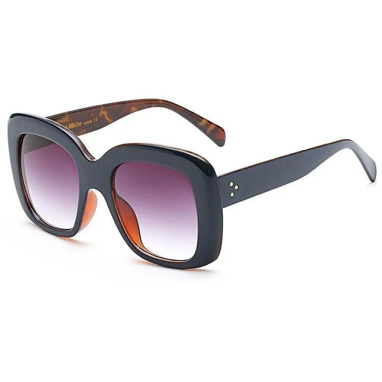 Elegant Tortoise Shell Square Sunglasses
