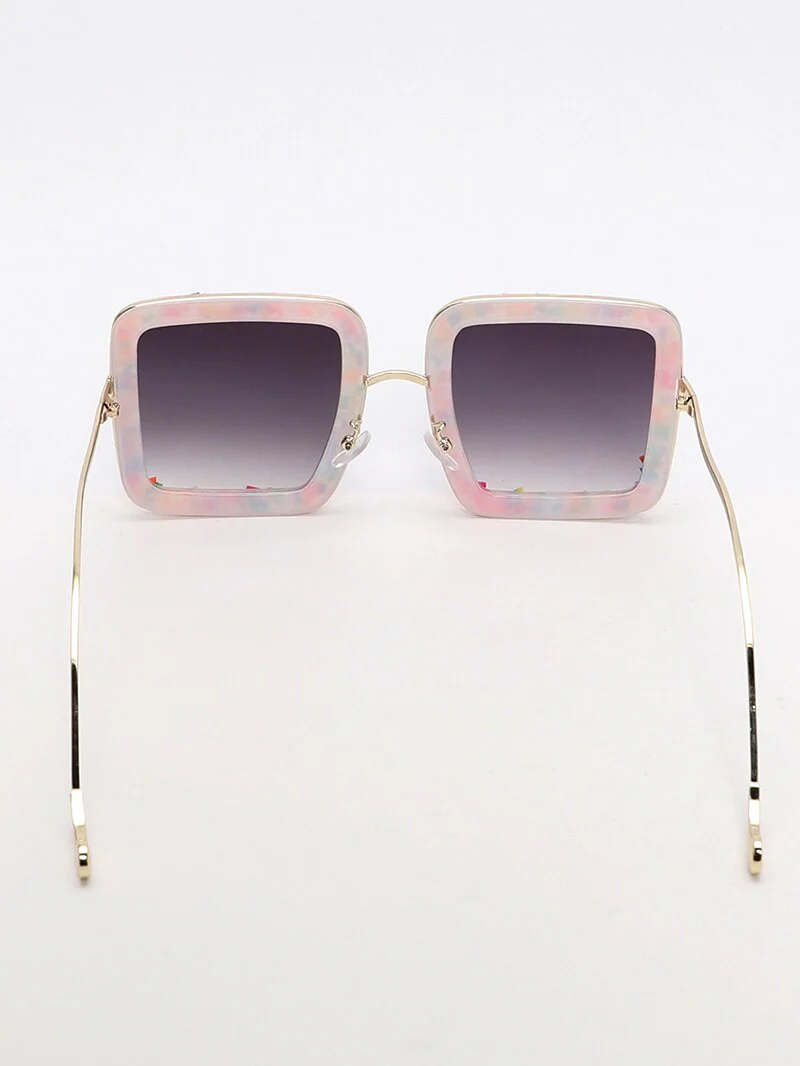 Vibrant Sprinkles Cat-Eye Sunglasses