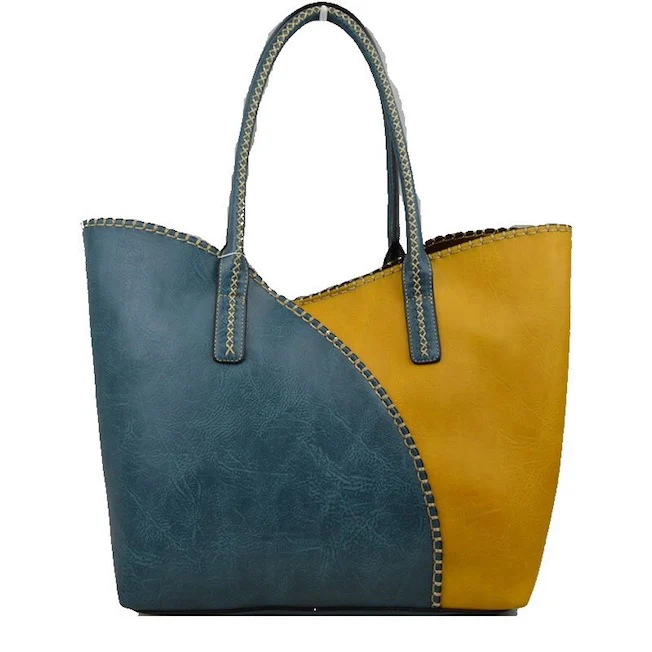 Elegant Faux Leather Tote Bag